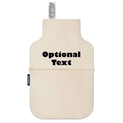 and Removable Cover - Natural - Organic Cotton (Personalised with Text)