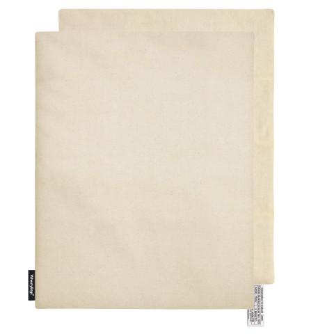 and 'Pillow Case Style' Removable Cover - Natural - Organic Cotton