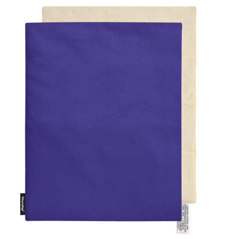 and Removable Cover - Royal Blue Cotton Fabric