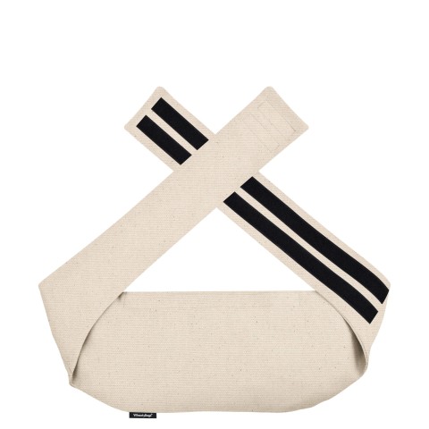 (XL 21cm x 160cm) and Removable Cover (Hook & Loop Opening) - Natural - Organic Cotton