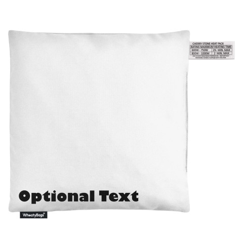 (23cm x 23cm) - White Polycotton Fabric (Personalised with Text)