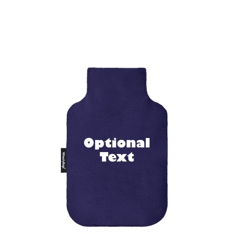 - Mini (750ml) - Navy Blue Fleece Fabric and Removable Cover (Personalised with Text)