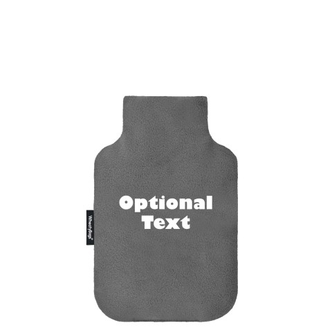 - Mini (750ml) - Grey Fleece Fabric and Removable Cover (Personalised with Text)