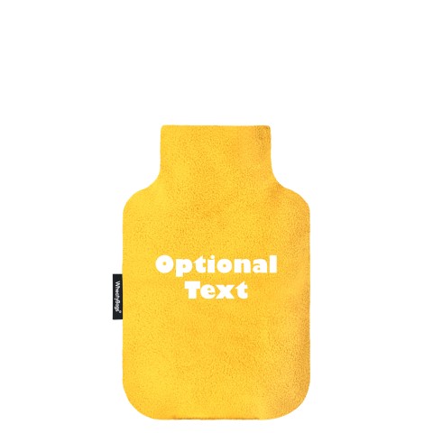 - Mini (750ml) - Yellow Fleece Fabric and Removable Cover (Personalised with Text)