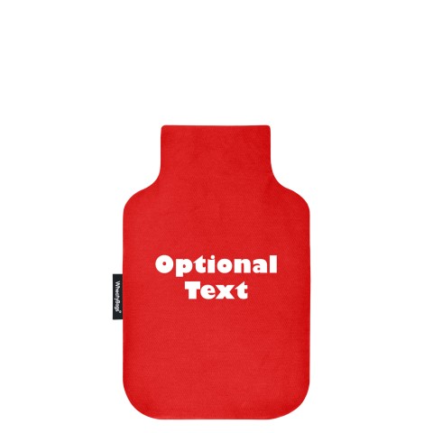 - Mini (750ml) - Red Cotton Fabric and Removable Cover (Personalised with Text)