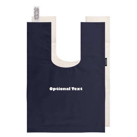 - Navy Blue Cotton Fabric with Lavender and Removable Cover (Personalised with Text)
