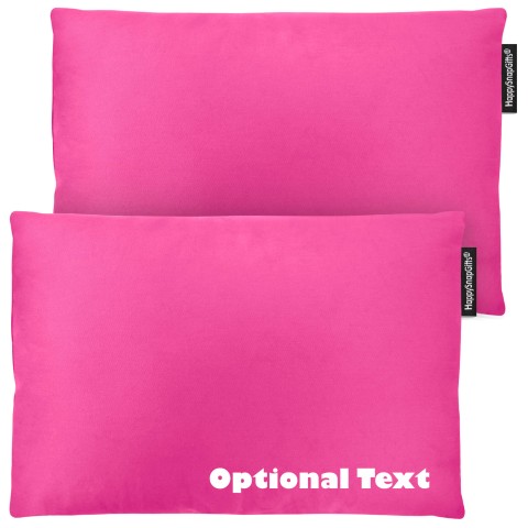 (30cm x 20cm Twin Pack) - Bubblegum Pink Cotton Fabric and Removable Cover