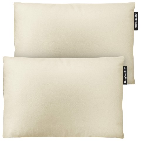 (30cm x 20cm Twin Pack) - Natural Cotton Fabric Scented (Organic Lavender Buds) and Removable Cover (Personalised with Text)