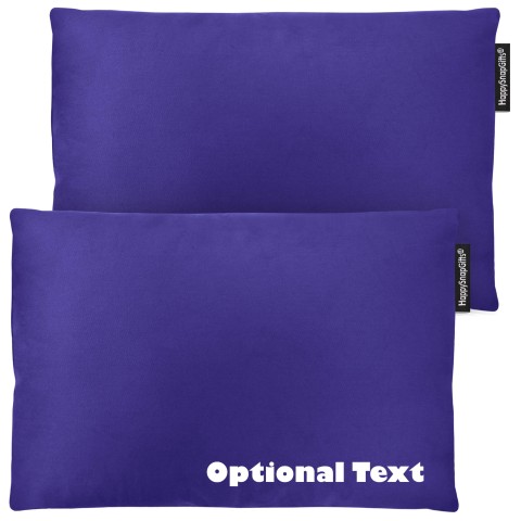 (30cm x 20cm Twin Pack) - Navy Blue Cotton Fabric and Removable Cover