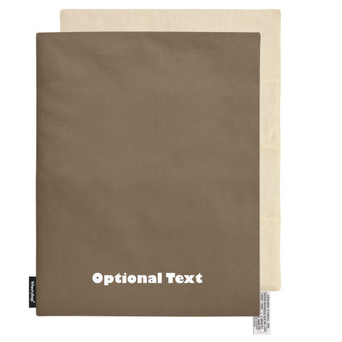 - Mole Brown Luxury Cotton Fabric with Lavender and Removable Cover