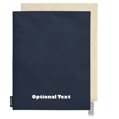 - Navy Blue Cotton Fabric and Removable Cover (Personalised with Text)