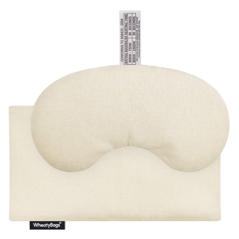 - Millet Seed Filling - Natural Cotton Fabric and Removable Cover (Personalised with Text)
