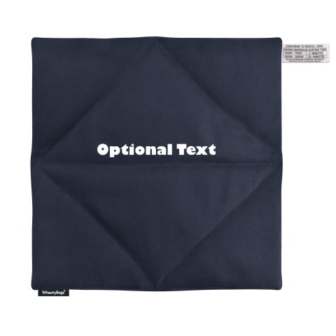 - Navy Blue Cotton Fabric with Organic Lavender