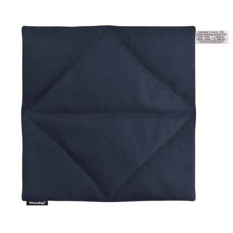 - Navy Blue Cotton Fabric with Organic Lavender (Personalised with Text)