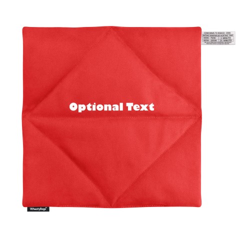 - Red Cotton Fabric with Organic Lavender