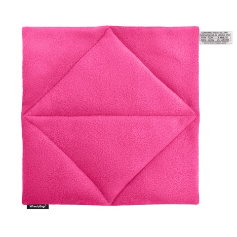 - Fuchsia Pink Fleece Fabric with Organic Lavender (Personalised with Text)