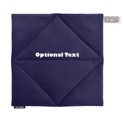 - Navy Blue Fleece Fabric with Organic Lavender