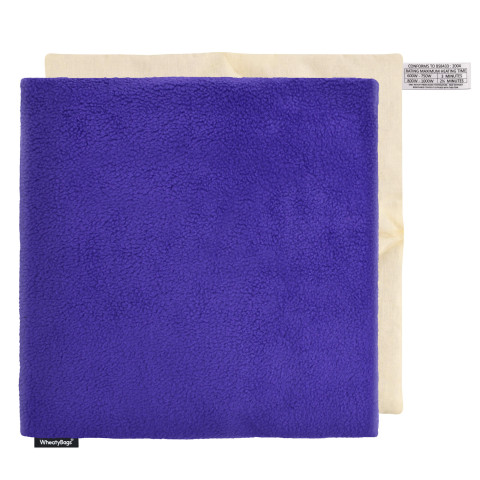 - Royal Blue Fleece Fabric with Lavender and Removable Cover (Personalised with Text)