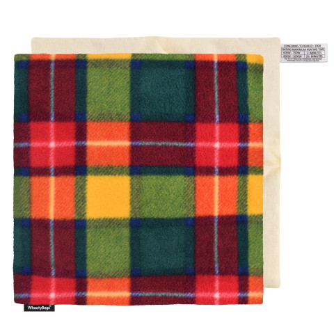 - Tartan Colour Check Fleece Fabric with Lavender and Removable Cover (Personalised with Text)