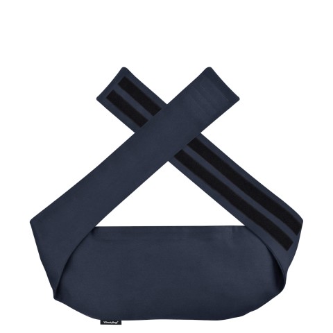 (160cm) - Navy Blue Cotton Fabric and Removable Cover (Personalised with Text)