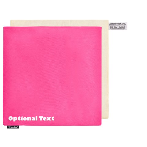 (34cm) - Bubblegum Pink Cotton Fabric and Removable Cover (Personalised with Text)