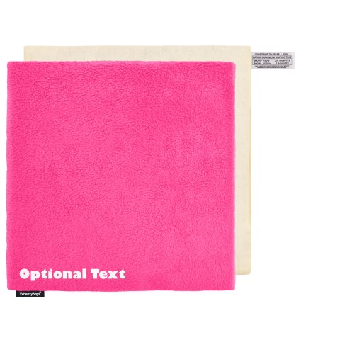 (34cm) - Fuchsia Pink Fleece Fabric and Removable Cover (Personalised with Text)