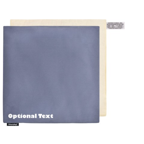 (34cm) - Gothic Blue Luxury Cotton Fabric and Removable Cover (Personalised with Text)
