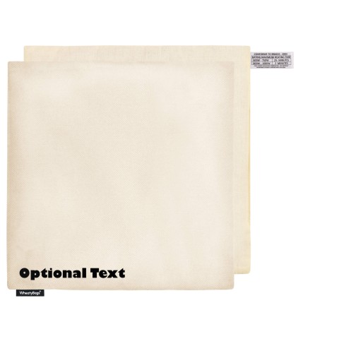(34cm) - Natural Cotton Fabric and Removable Cover (Personalised with Text)
