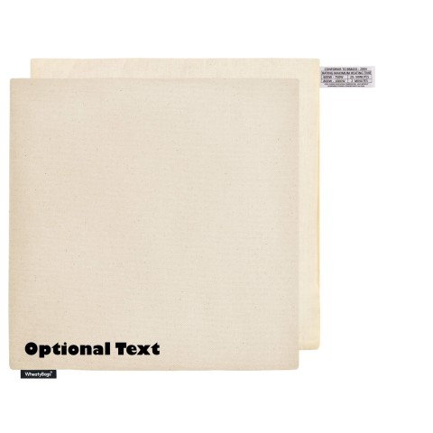 (34cm) - Natural Organic Cotton and Removable Cover (Personalised with Text)