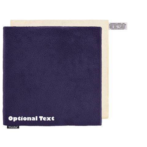 (34cm) - Navy Blue Fleece Fabric and Removable Cover (Personalised with Text)