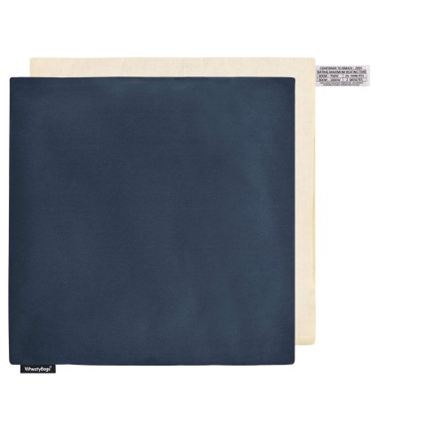 (34cm) - Navy Blue Polycotton Fabric and Removable Cover