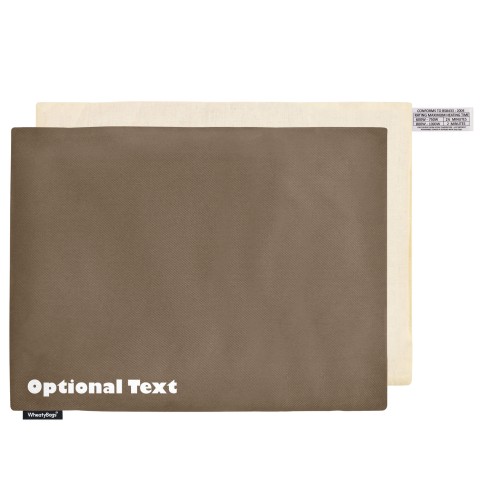 (40cm x 30cm) - Chocolate Luxury Cotton Fabric and Removable Cover (Personalised with Text)