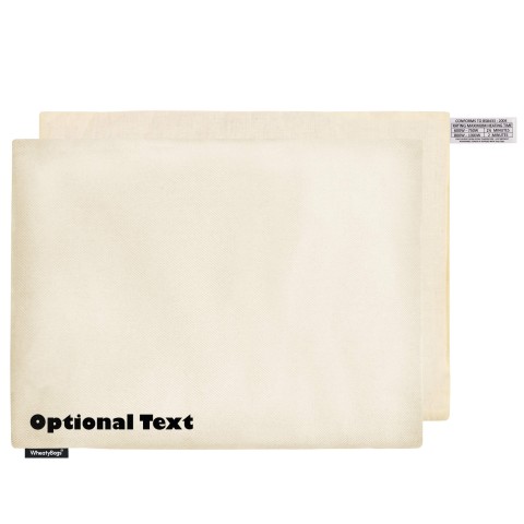 (40cm x 30cm) - Natural Cotton Fabric and Removable Cover (Personalised with Text)