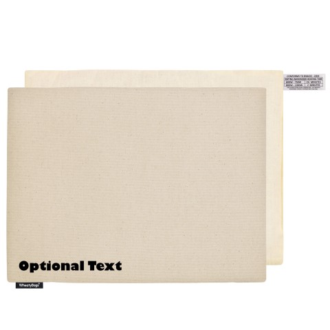 (40cm x 30cm) - Natural Organic Cotton and Removable Cover (Personalised with Text)