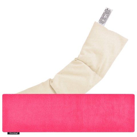 - Fuchsia Pink Fleece Fabric with Organic Lavender Removable Cover (Personalised with Text)