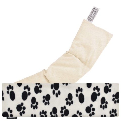 - Paws Print Fleece Fabric with Organic Lavender Removable Cover (Personalised with Text)