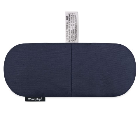 (Wheat Filling) - Navy Blue Cotton Fabric with Lavender (Personalised with Text)