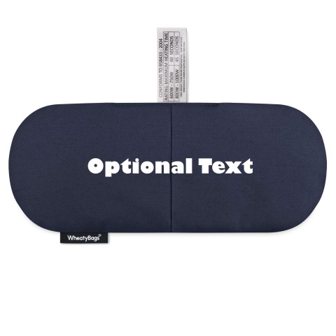 (Wheat Filling) - Navy Blue Cotton Fabric with Lavender