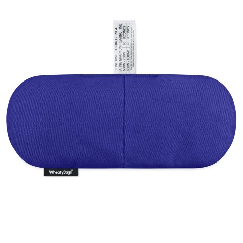 (Wheat Filling) - Royal Blue Cotton Fabric with Lavender (Personalised with Text)