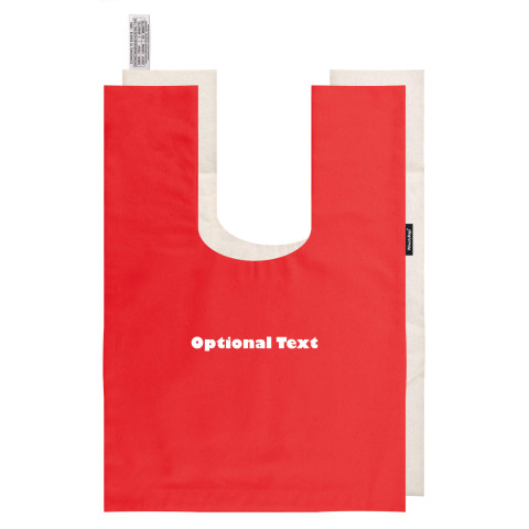 - Red Cotton Fabric and Removable Cover