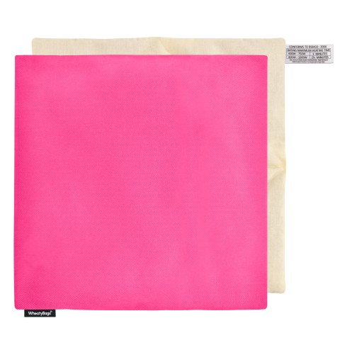 - Bubblegum Pink Cotton Fabric Removable Cover (Personalised with Text)