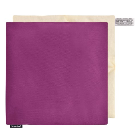 - Purple Cotton Fabric Removable Cover (Personalised with Text)