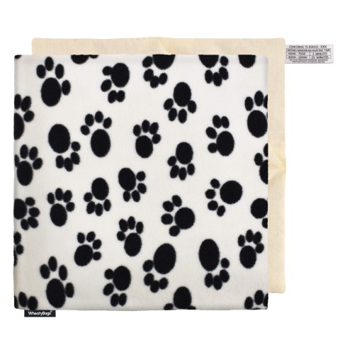 - Paws Print Fleece Fabric and Removable Cover (Personalised with Text)