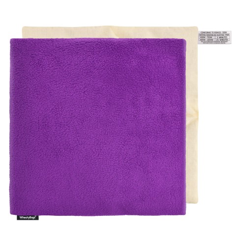 - Purple Fleece Fabric Removable Cover (Personalised with Text)