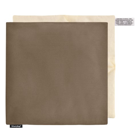 - Chocolate Luxury Cotton Fabric Removable Cover (Personalised with Text)