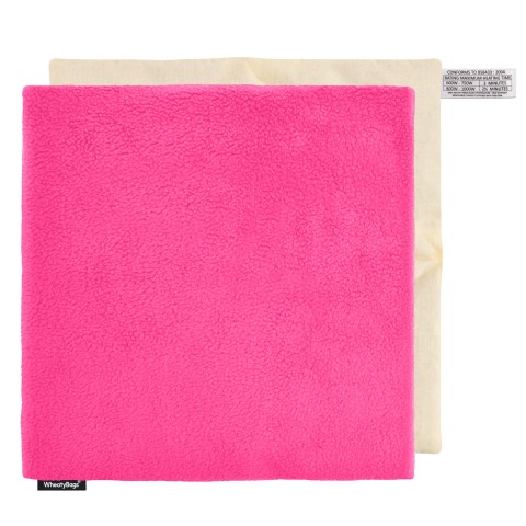- Fuchsia Pink Fleece Fabric and Removable Cover (Personalised with Text)