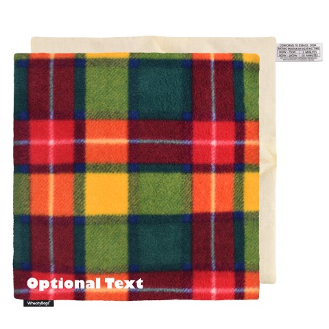 - Tartan Fleece Fabric Removable Cover