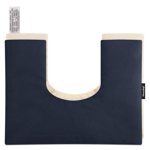 - Navy Blue Cotton Fabric Removable Cover (Personalised with Text)