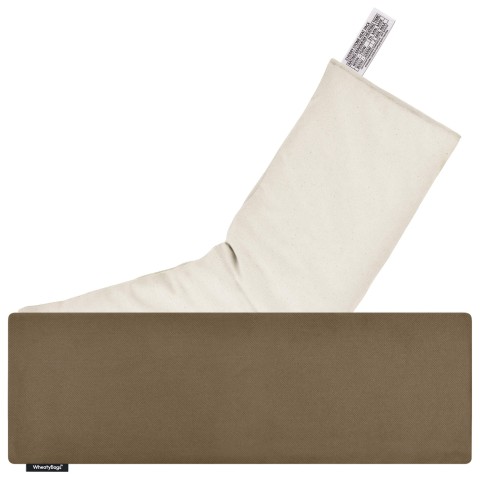 (49cm x 15cm) - Chocolate Luxury Cotton Fabric with Organic Lavender Removable Cover (Personalised with Text)