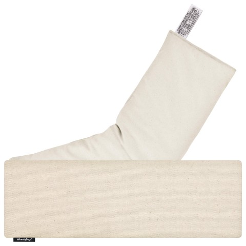 (49cm x 15cm) - Natural Organic Cotton with Organic Lavender Removable Cover (Personalised with Text)